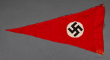 German WWII Small NSDAP Party Window Parade Pennant