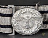 German WWII TeNo Leader’s Brocade Belt and Buckle