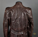 WWII German Wehrmacht Officer Leather Great Coat