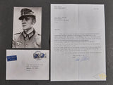 German WWII Signed Photo of Heer Soldier Klaus Düwella Winner of the Knight’s Cross of the Iron Cross