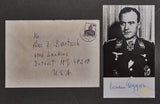 German WWII Signed Photo of Knight’s Cross Winner Hermann Eggers