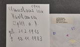 German WWII Signed Photo of Knight’s Cross Winner Elmershaus von Haxthausen