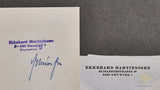 German WWII Signed Photo of Knight’s Cross Winner Ekkehard Martienssen