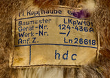 WWII German Luftwaffe LKpW101 Flyers Helmet