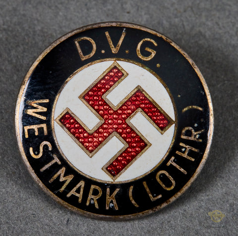 German WWII Party Membership Pin for Westmark (LOTHR) by REDO
