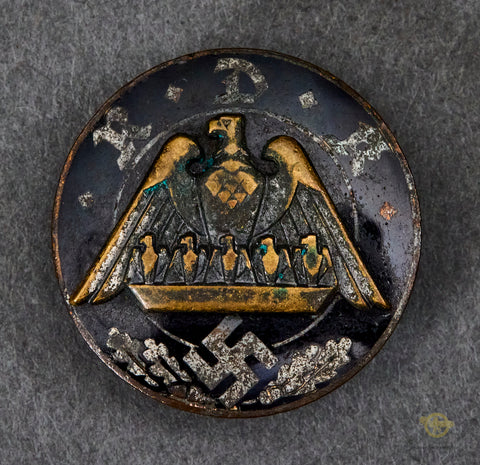 German NAZI Enameled Badge for RDR Association