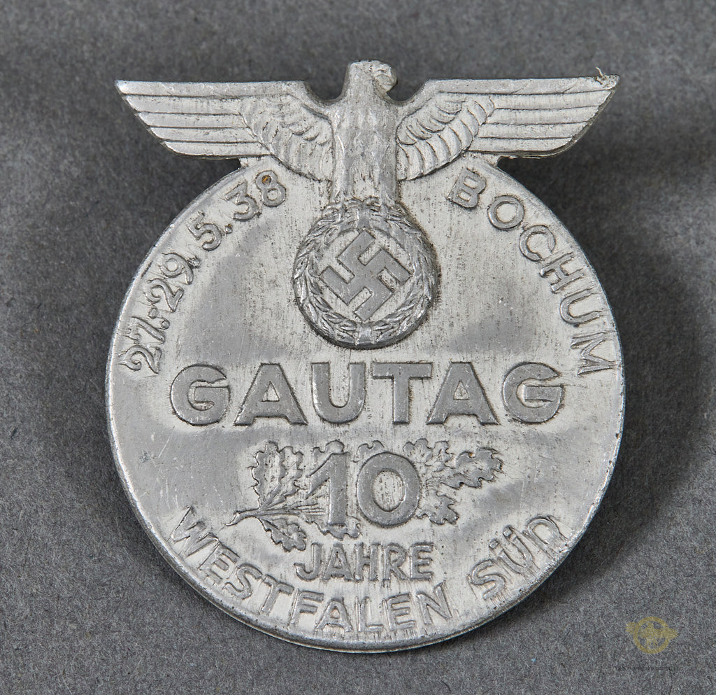 German WWII Westfalen Gautag 10th Anniversary Tinnie – The