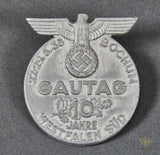German WWII Westfalen Gautag 10th Anniversary Tinnie