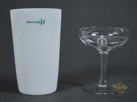 Two Glasses from Platterhof with Copy of Veteran Letter