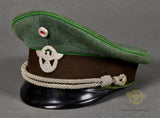 Third Reich Schutzpolizei Officer Visor Cap, Named