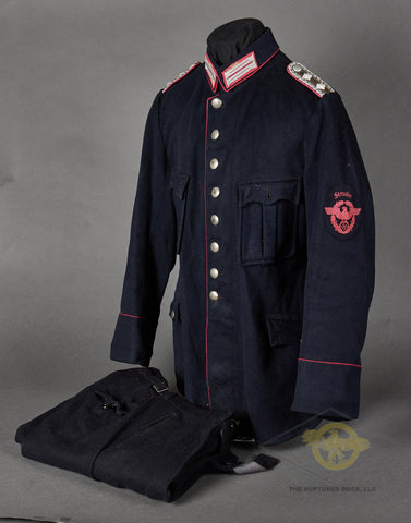 Third Reich German Fire Police Uniform and Trousers