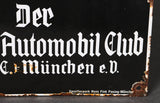 German WWII D.D.A.C Enameled Porcelain Sign