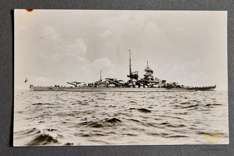 Postcard of German Battleship Gneisenau