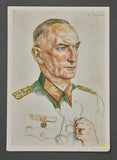 German WWII Postcard of Erwin von Witzelben