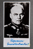 German WWII Signed Photo of Knights Cross Winner Reymann Hellmuth