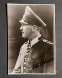 German WWII Signed Photo of Knights Cross Winner Wilhelm Lehner
