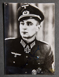 German WWII Signed Photo of Knights Cross Winner Hans-Joachim Hunger