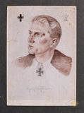 German WWII VDA Postcard of Knights Cross Recipient Erbo Graf von Kageneck