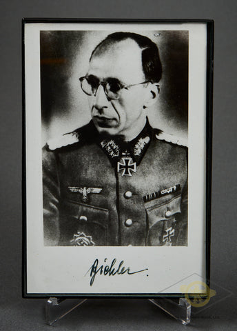German WWII Signed Photo of Knights Cross Winner Ernst Biehler