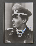 WWII German Photo Signed by Panzer Knights Cross Recipient Andreas Thaler