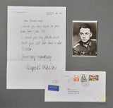 German WWII Photo Signed by Knights Cross Recipient August Weiler