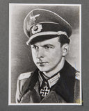 German WWII Signed Photo of Knights Cross Winner Adolf Vogt