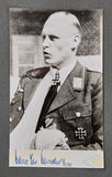 German WWII Signed Photo of Knights Cross Winner Hans Christian Hansen