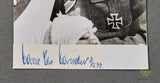 German WWII Signed Photo of Knights Cross Winner Hans Christian Hansen