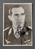 German WWII Signed Photo of Knights Cross Winner Herbert Wittmann