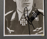 German WWII Signed Photo of Knights Cross Winner Herbert Wittmann