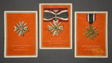 Lot of Three War Merit Cross w/Swords Postcards