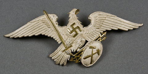 German WWII RARE Early Prussian Police Shako Eagle
