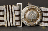German WWII RAD Officer Brocade Belt and Buckle
