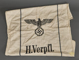 German WWII Heer Army 1944 Dated Heavy Burlap Ration Grain Sack