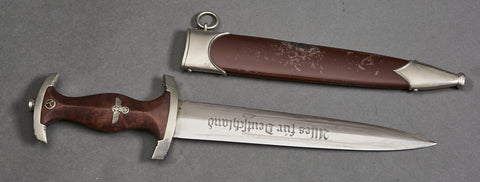 German WWII SA Dagger by Hugo Linder with Serial Number***STILL AVAILABLE***