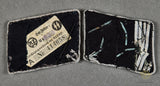 German WWII Set of Collar Tabs for SS Hauptsturmfuhrer
