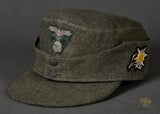 German WWII Waffen SS Enlisted Man’s Mountain Troops Field Cap