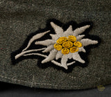 German WWII Waffen SS Enlisted Man’s Mountain Troops Field Cap