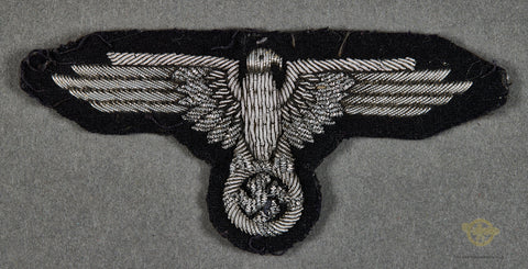 Rare German WWII Flat Wire SS Officer’s Sleeve Eagle