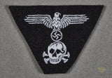 Veteran Bring Back German WWII Panzer Waffen SS M43/M44 Cap Trapezoid Insignia