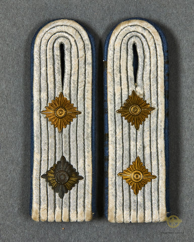 German WWII Set of Slip On Shoulder Boards for Army Motorized Transport for Captain