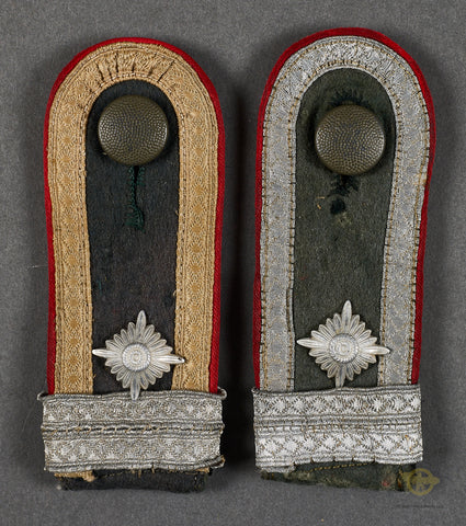 German WWII Army Flak Mismatched Set of Slip On Shoulder Boards-