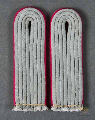 German WWII Army Panzer Sew In Shoulder Board Set for 2nd Lt