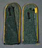 German WWII Army Signals Set of Slip on EM Shoulder Boards