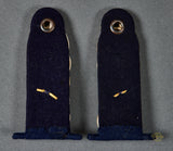 German WWII Kreigsmarine Sew On Shoulder Board set for Fregattenkapitan Summer Tunic