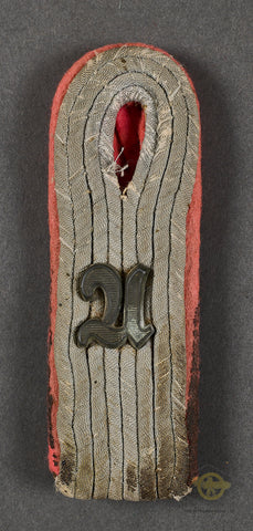 German WWII Single Slip On Shoulder Board for Panzerjäger Units