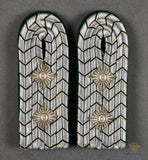 Third Reich RAD Slip On Shoulder Board Set for Capt