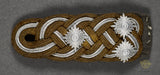 German WWII Single Sew In Shoulder Board for Waffen SS Officer