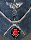 Third Reich Bahnschutzpolizei Officer Side Cap
