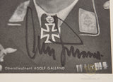 German WWII Autographed Postcards of Adolf Galland